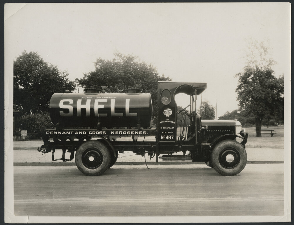 Photographs of Shell tank trucks and other vehicles servicing South Australia [10 of many]