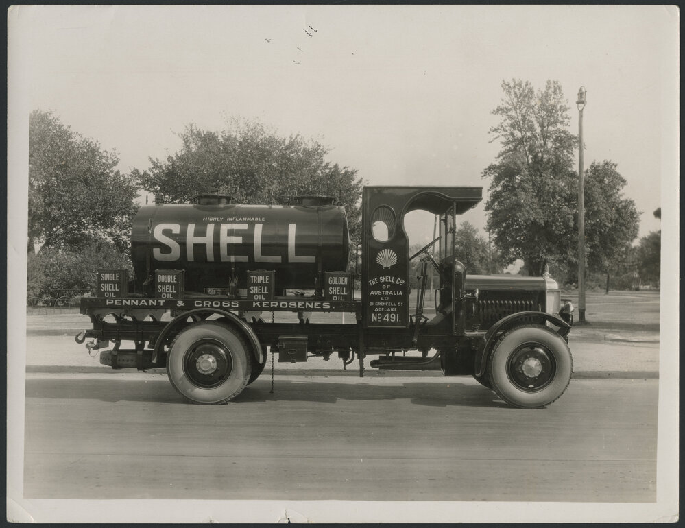 Photographs of Shell tank trucks and other vehicles servicing South Australia [12 of many]