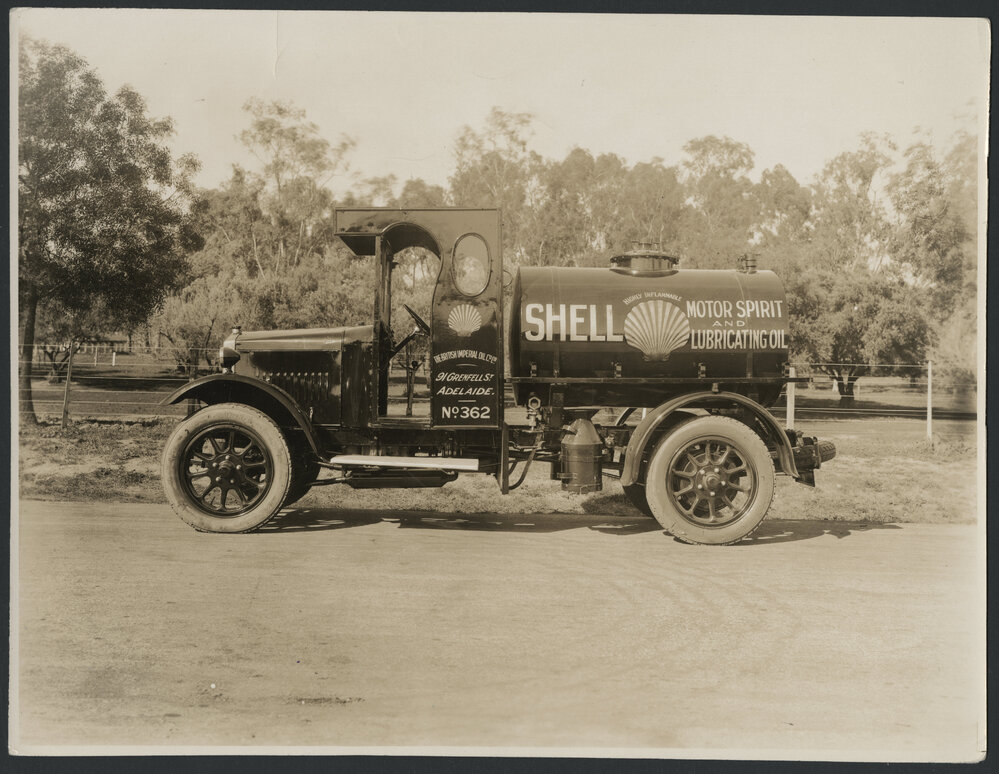 Photographs of Shell tank trucks and other vehicles servicing South Australia [14 of many]