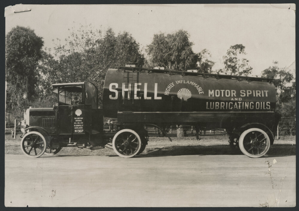 Photographs of Shell tank trucks and other vehicles servicing South Australia [18 of many]