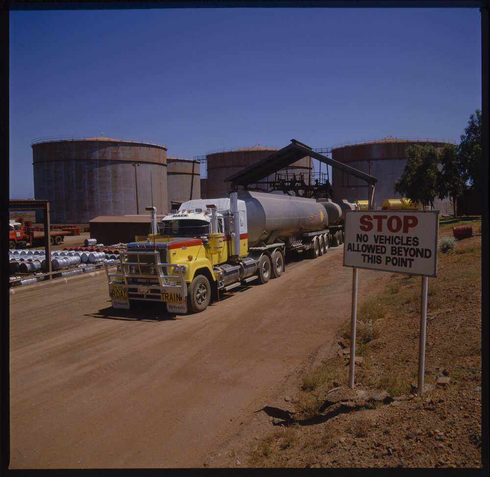 Photographs of Shell tank trucks and other vehicles servicing Western Australia [18 of many]