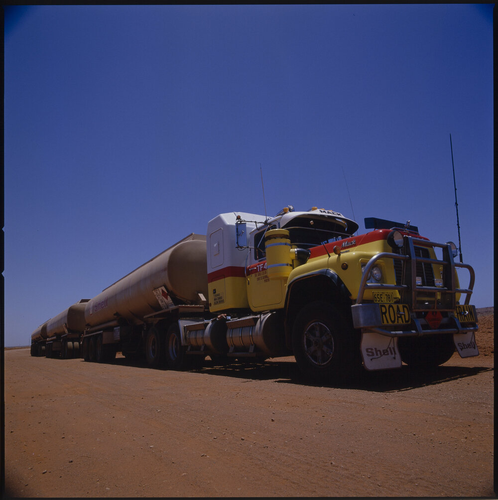 Photographs of Shell tank trucks and other vehicles servicing Western Australia [19 of many]
