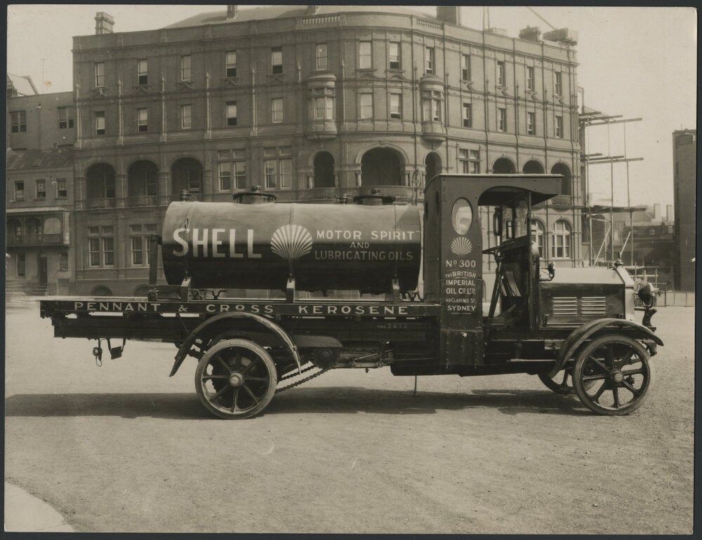 Photographs of Shell tank trucks and other vehicles servicing New South Wales [6 of many]