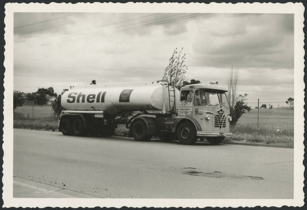 Photographs of Shell tank trucks and other vehicles servicing New South Wales [13 of many]