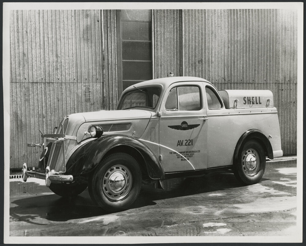 Photographs of Shell tank trucks and other vehicles servicing Victoria [12 of many]