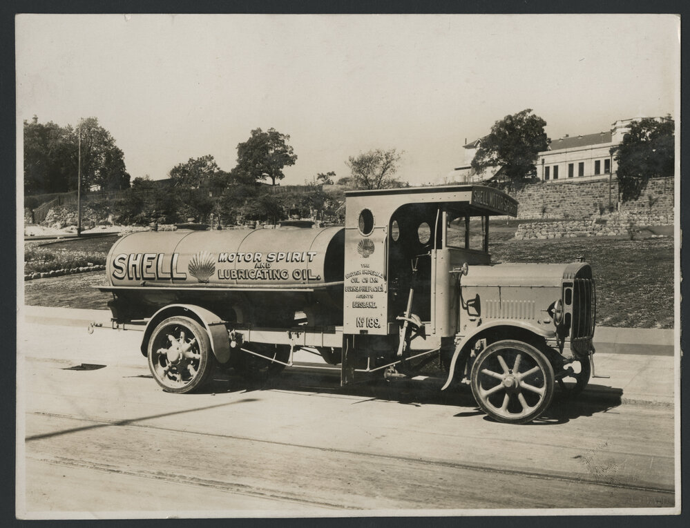 Photographs of Shell tank trucks and other vehicles servicing Queensland [2 of many]