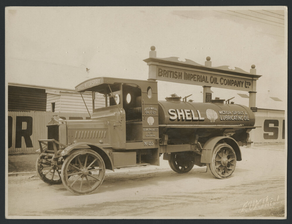 Photographs of Shell tank trucks and other vehicles servicing Queensland [3 of many]