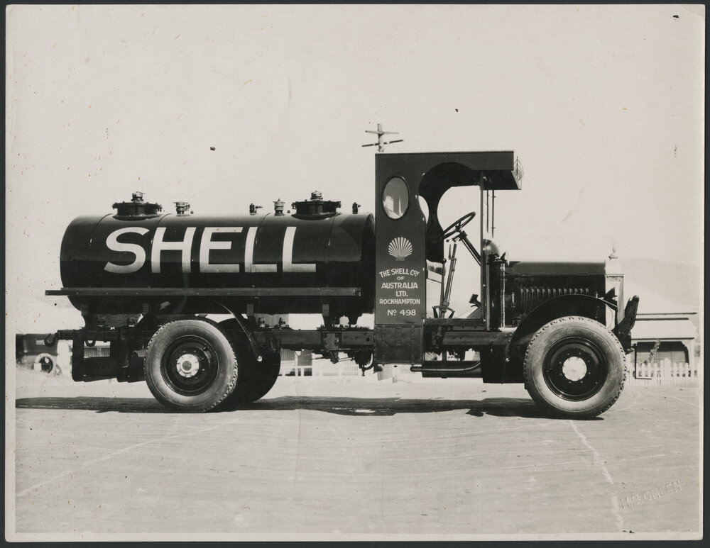 Photographs of Shell tank trucks and other vehicles servicing Queensland [5 of many]