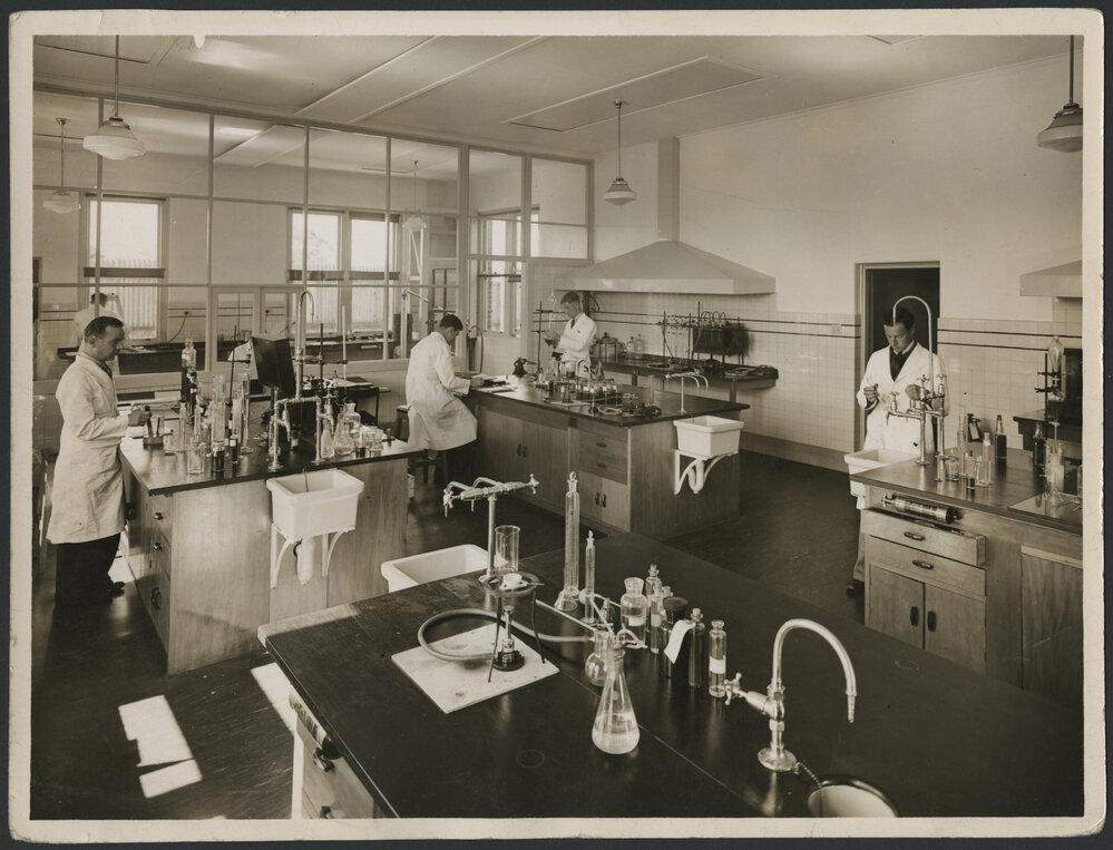 Photographs of Newport Laboratory and staff working within [12 of many]