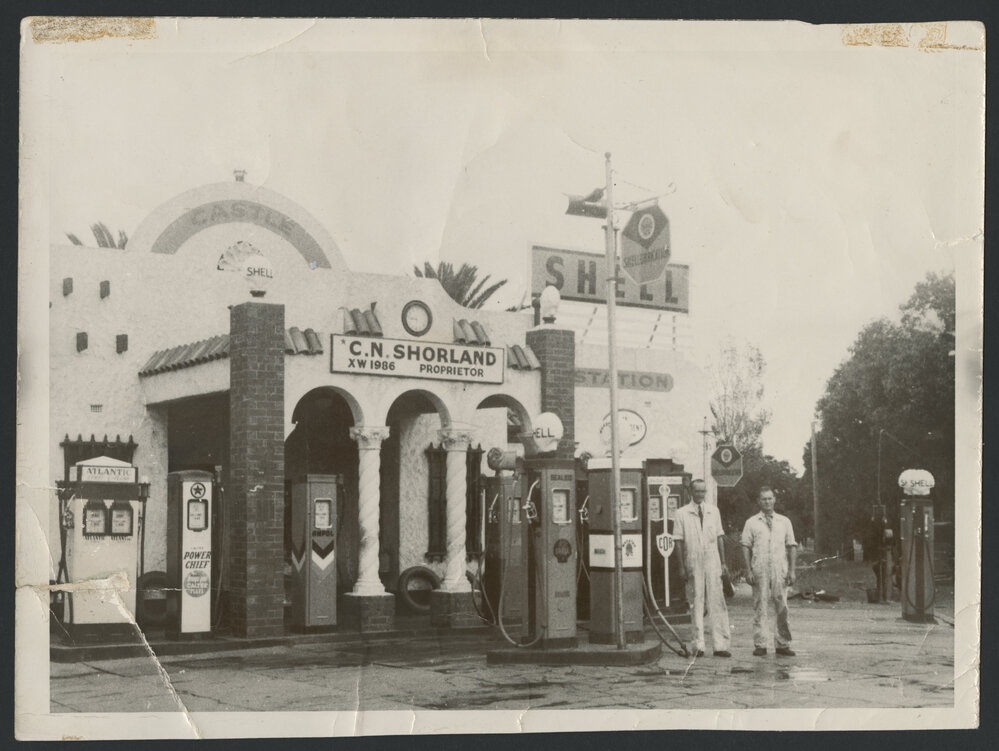 Shell service stations, 1927-1965 [4 of many]