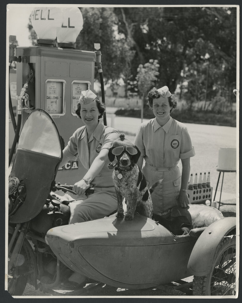 Shell service stations, 1927-1965 [10 of many]