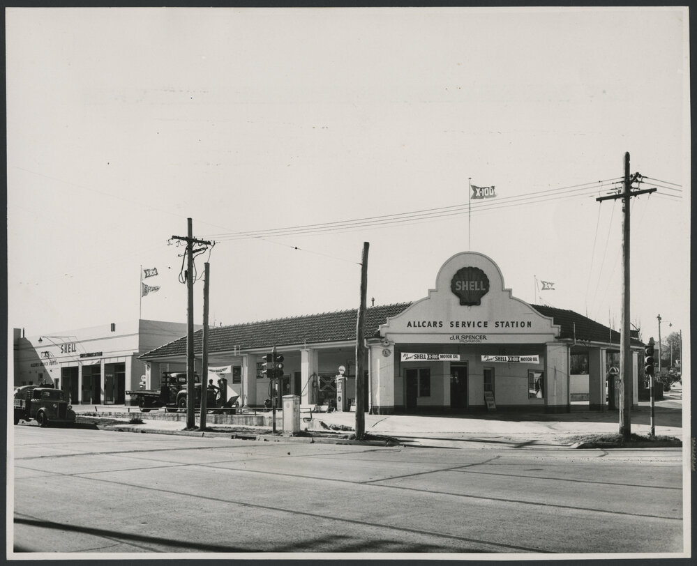 Shell service stations, 1927-1965 [24 of many]