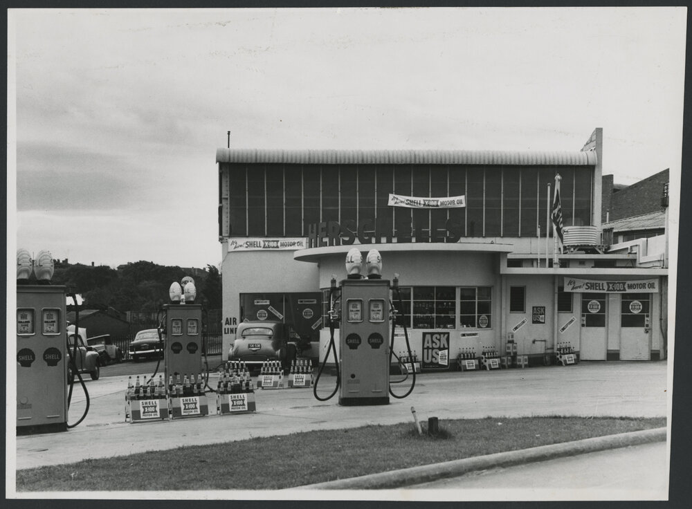 Shell service stations, 1927-1965 [27 of many]