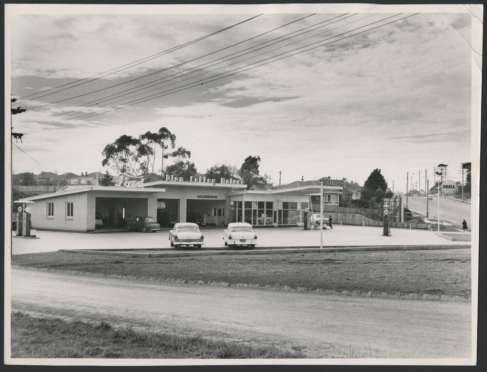 Shell service stations, 1927-1965 [32 of many]