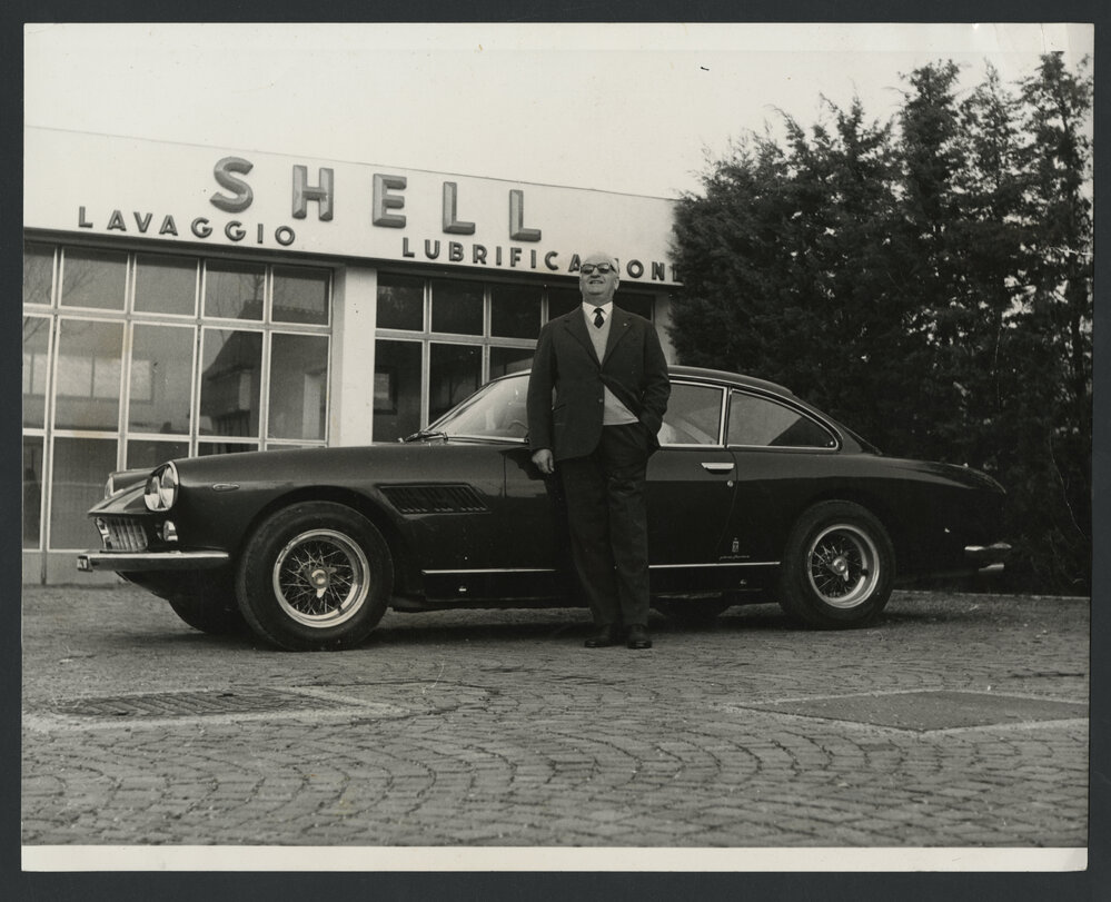 Advertisement for Shell Ultra Hi - Hi-Octane Unleaded; Shell's Class of 89 [racing team]; Shell and Ferrari History in the making 1950-