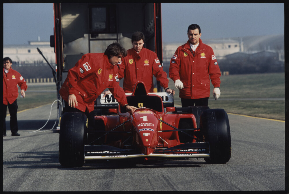 Photographs of motor sports events, vehicles and drivers [9 of many]