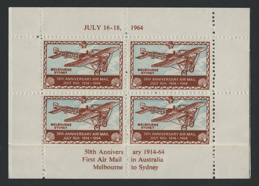 Correspondence, photographs and memorabilia relating to the 50th anniversary celebrations of the first Melbourne - Sydney flight [1 of many]