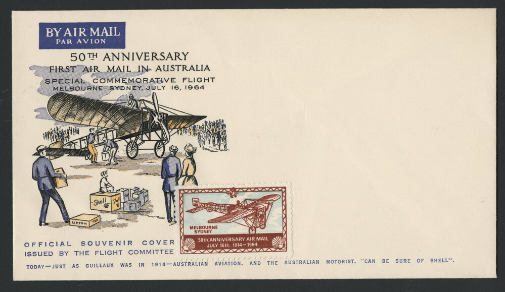 Correspondence, photographs and memorabilia relating to the 50th anniversary celebrations of the first Melbourne - Sydney flight [2 of many]
