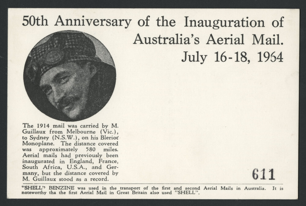 Correspondence, photographs and memorabilia relating to the 50th anniversary celebrations of the first Melbourne - Sydney flight [3 of many]