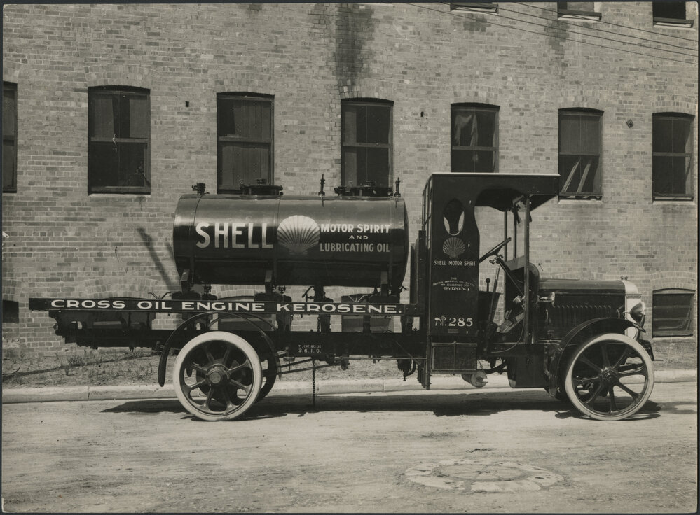Photographs of Shell tank trucks and other vehicles servicing New South Wales [38 of many]