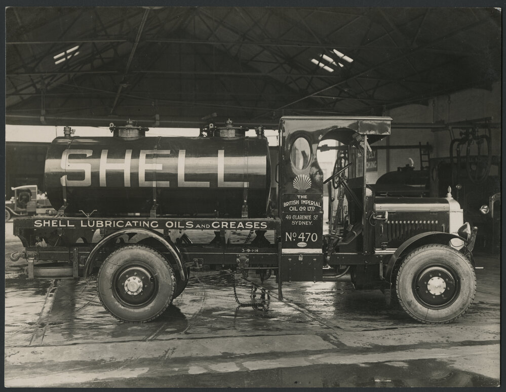 Photographs of Shell tank trucks and other vehicles servicing New South Wales [40 of many]