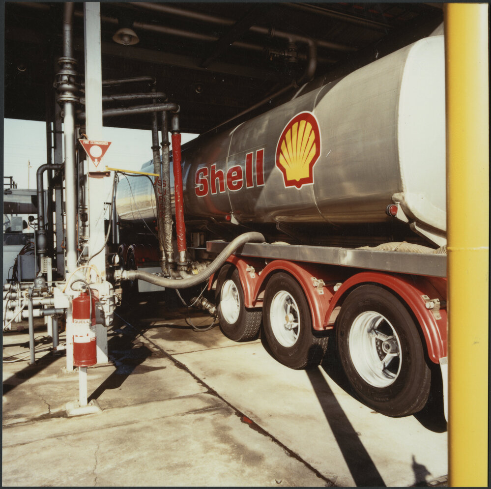 Coloured photographs of Shell tank trucks [6 of many]