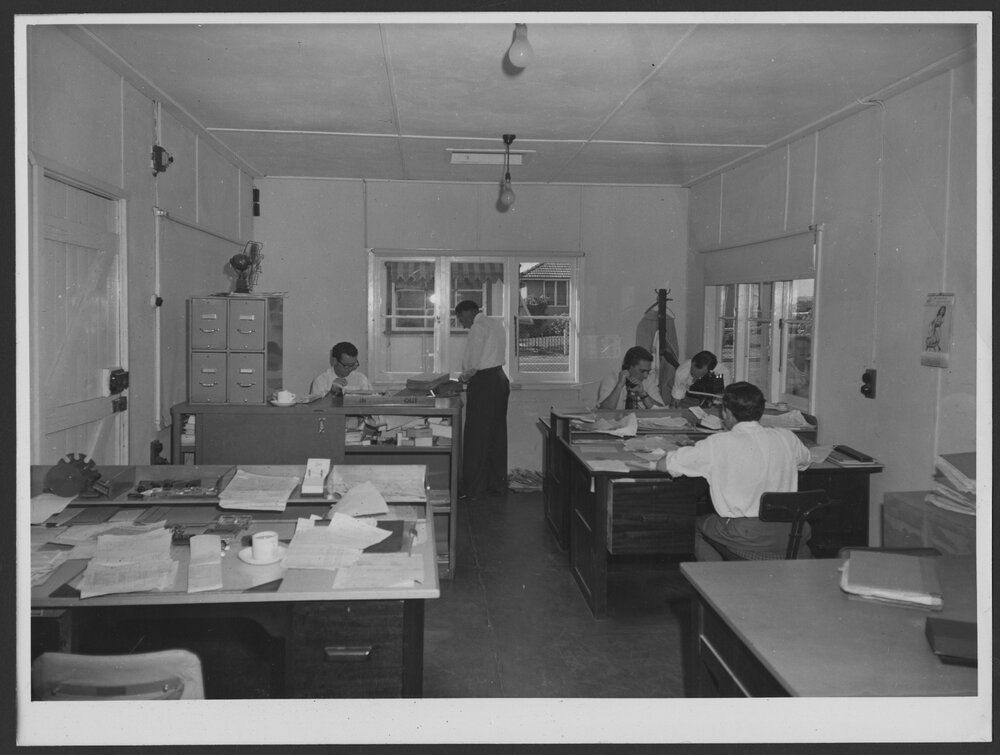 Photographs of Clyde Refinery entrance, administrative and staff amenities buildings, 1960s [9 of many]