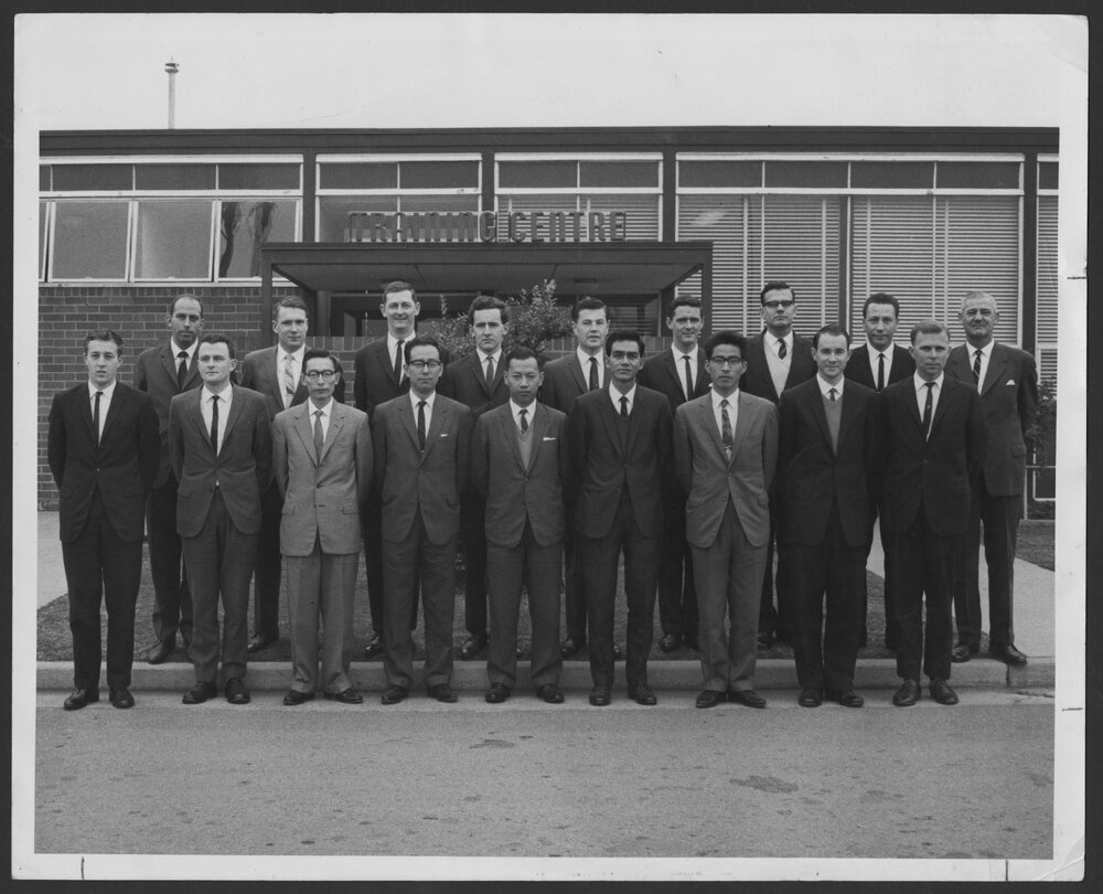 Photographs of workers at their jobs, special events, and training courses [4 of many]