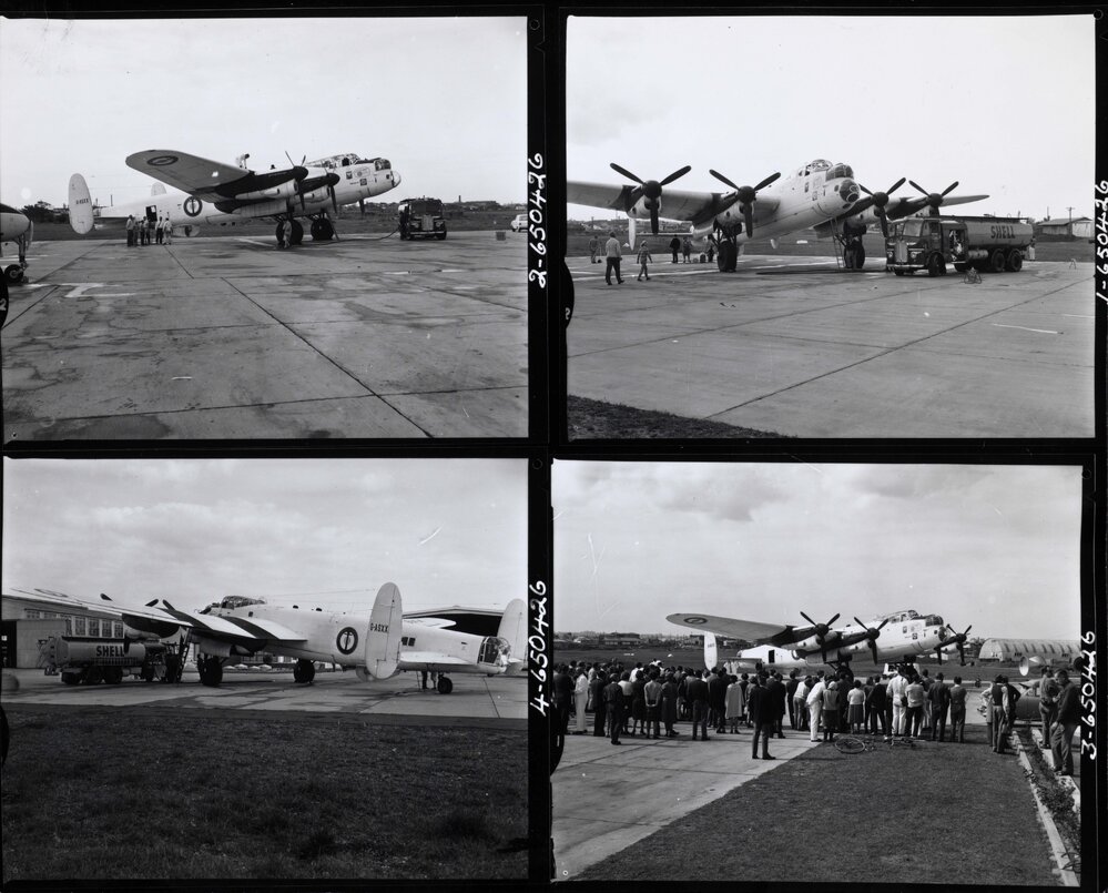 Avro Lancaster Type 683 bomber aircraft ? Spirit of Surfers Paradise? , at Mascot, Sydney, New South Wales.