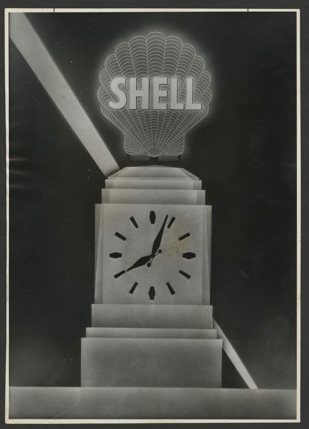 Shell House clock tower illustration