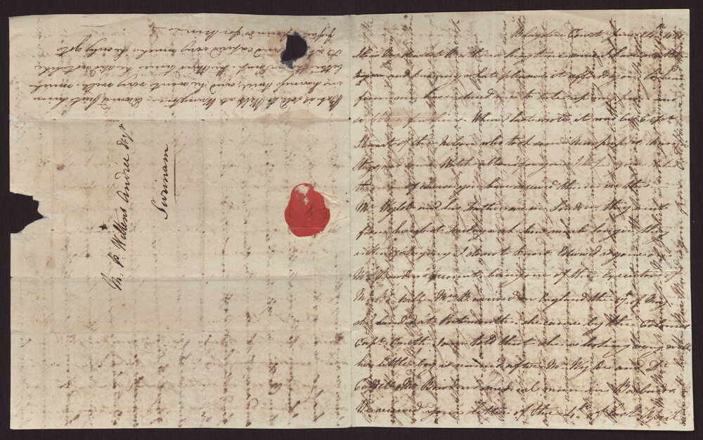 Letter Magdelina Wylde  to M P W Andree, Surinam