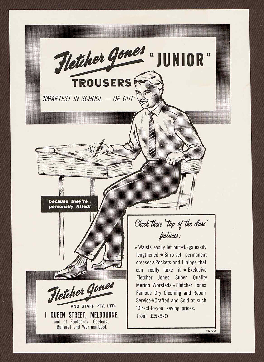 Advertising templates - Men's trousers