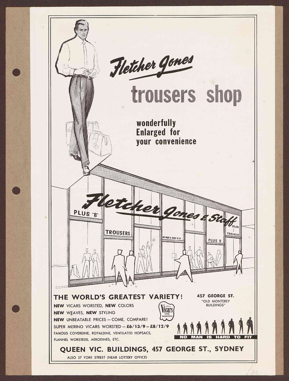 Advertising templates - Men's trousers