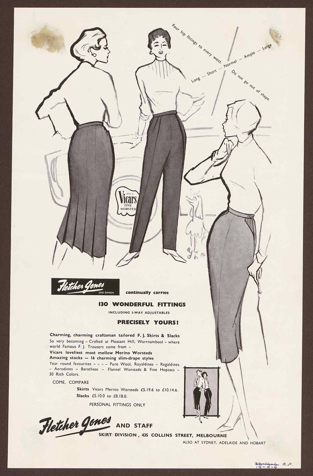 Advertising templates - Skirts and Slacks