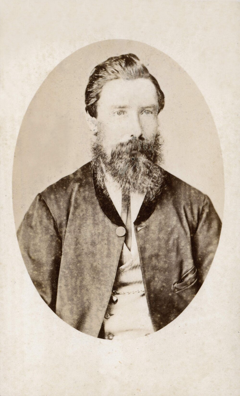 A portrait of a man, possibly W. Calder.
