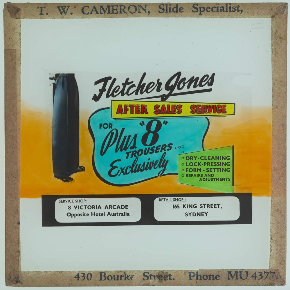 Glass lantern slides - Advertising [1 of 8]