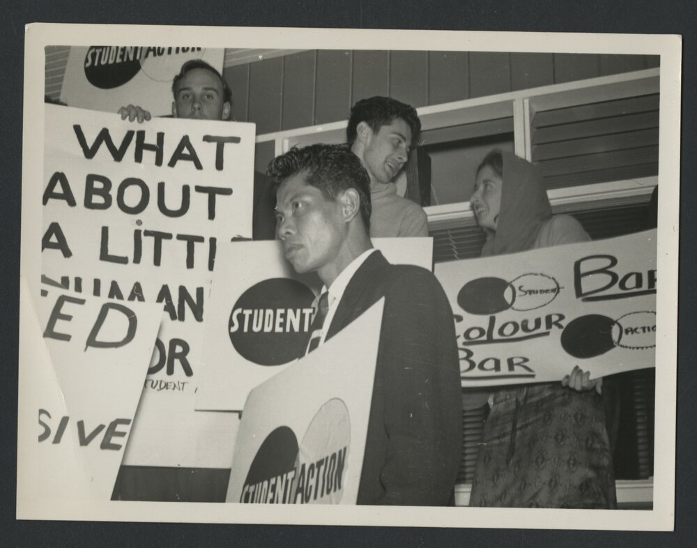 Student Action campaign against the White Australian Policy during the 1961 Federal Election