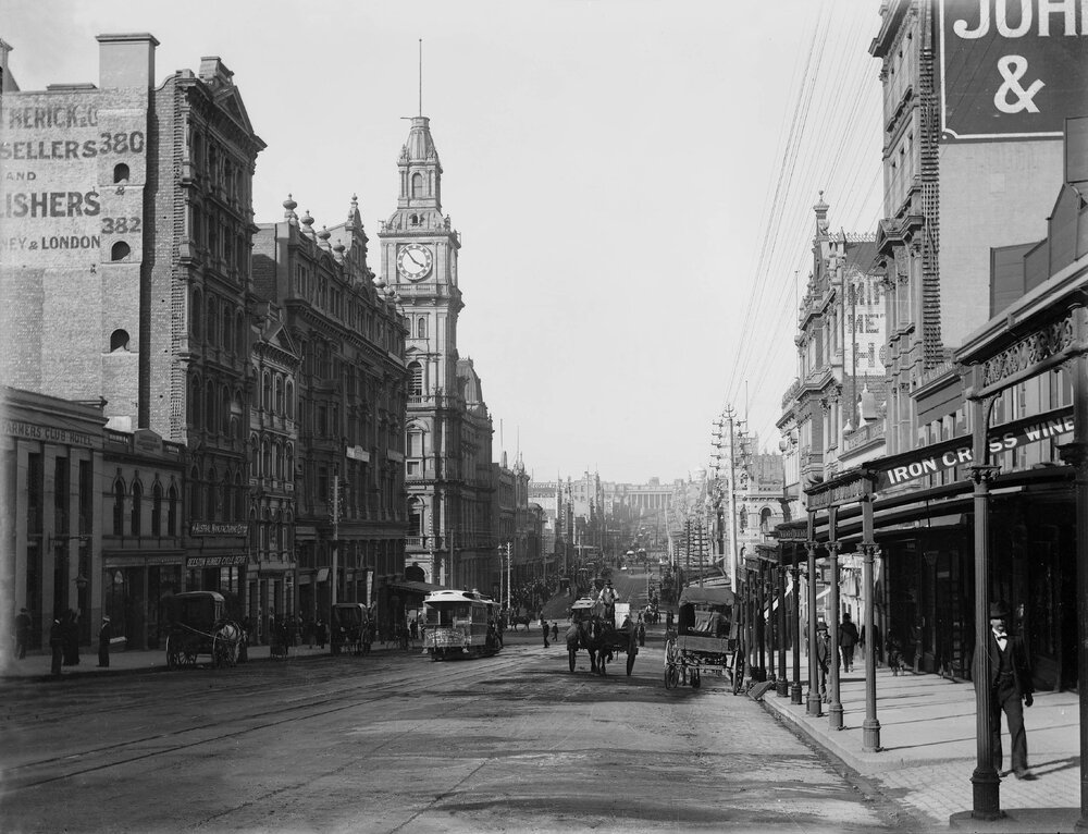 Bourke Street, Melbourne, looking east