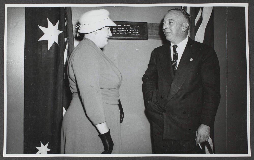 [Hon. Arthur G. Rylah, MLA, Chief Secretary for Victoria opening Winbirra Remand Centre]