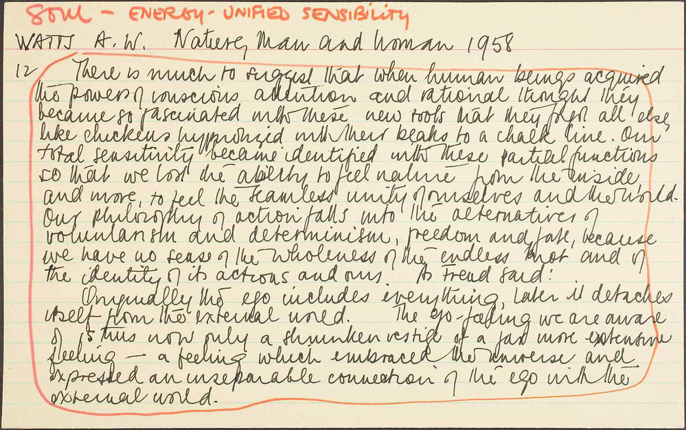 Soul-Energy-Unified Sensibility