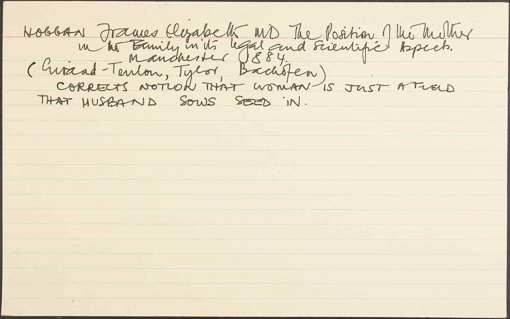 Hoggan Frances Elizabeth MD