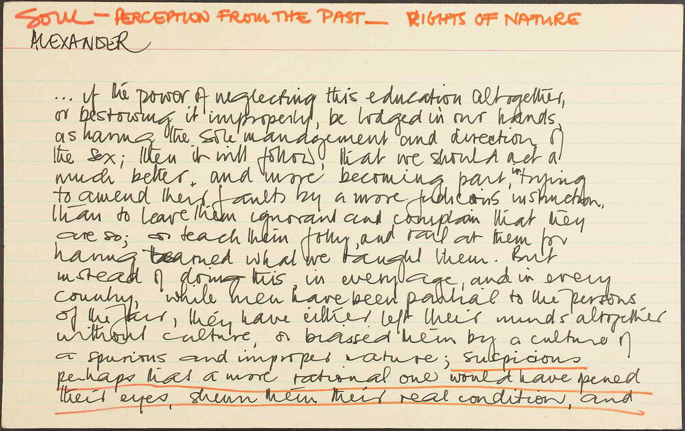 Soul - Perception from the Past - Rights of Nature