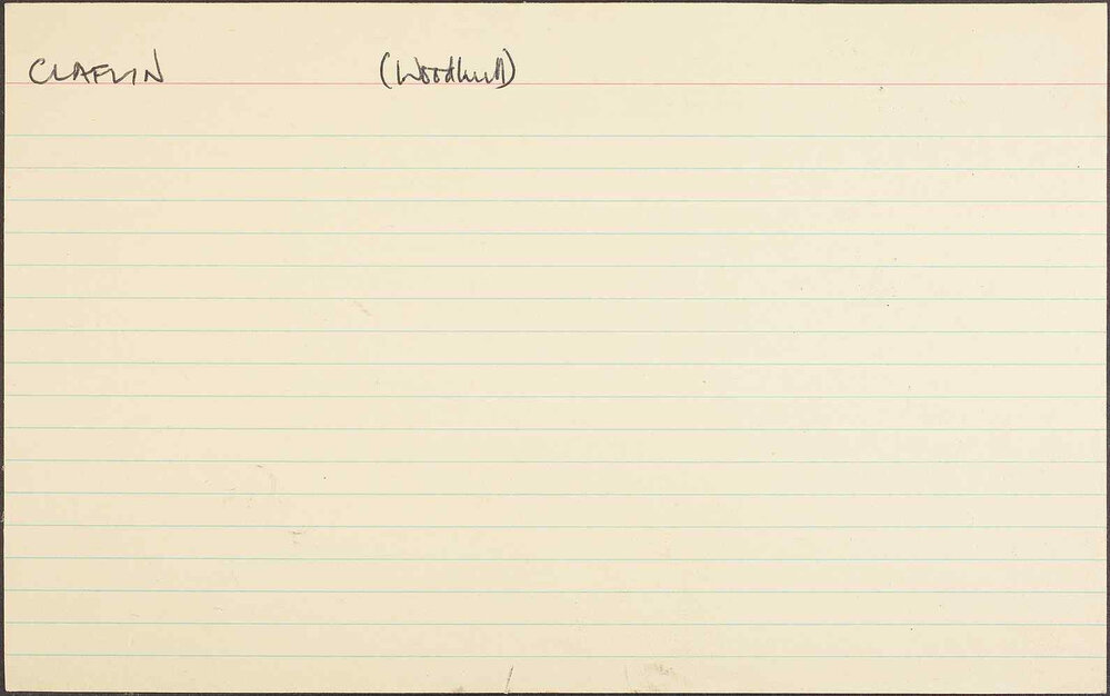 Claflin (Woodhull)