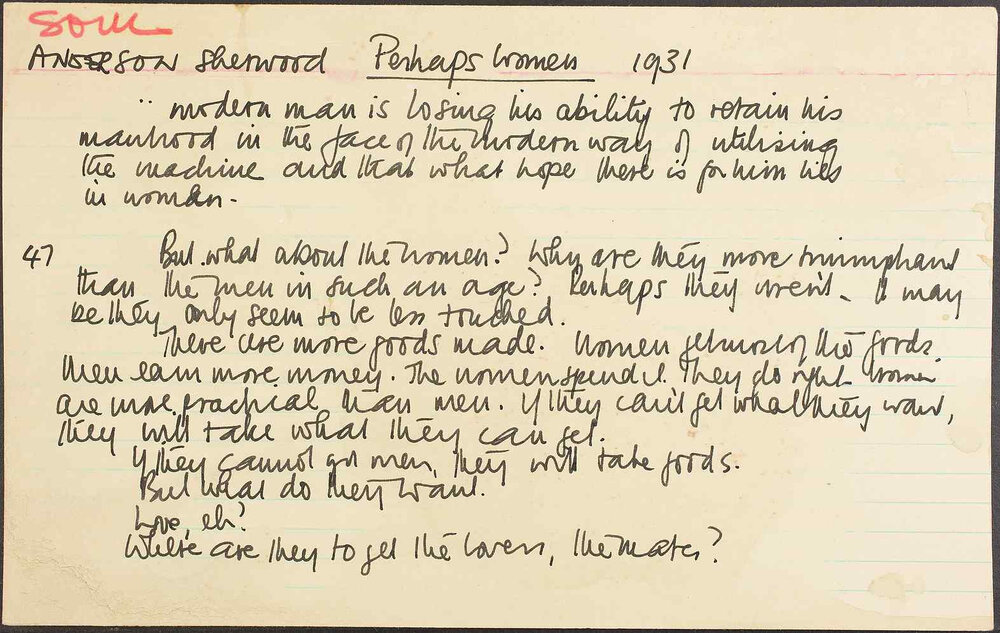 Soul. Anderson Sherwood