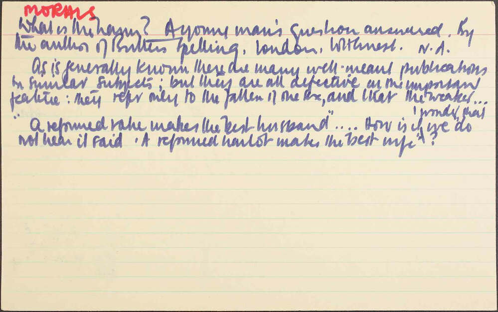 Morals What is the harm?