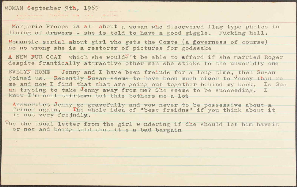 Woman September 9th, 1967