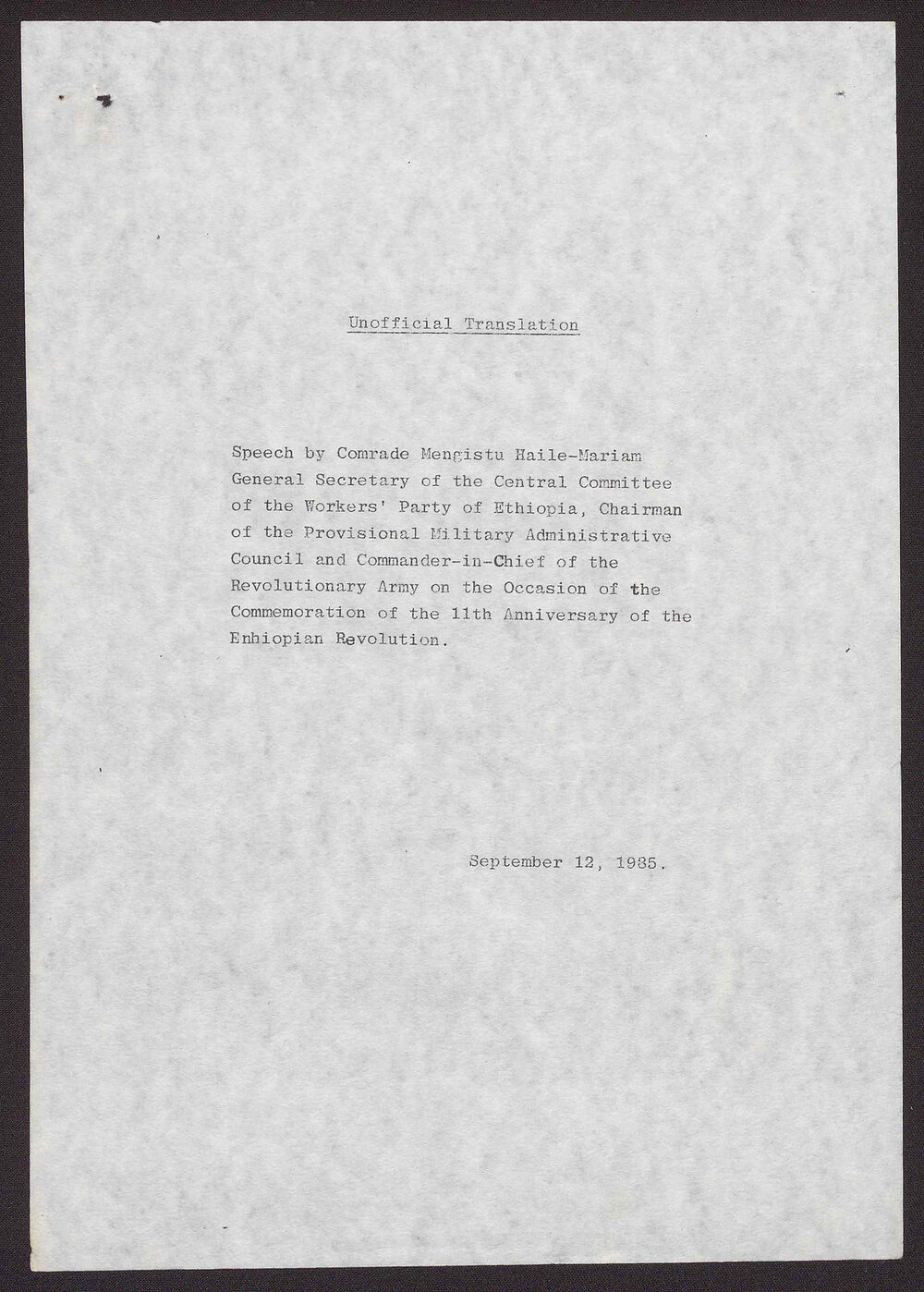 Ethiopia 84-85 (2) 3 research items