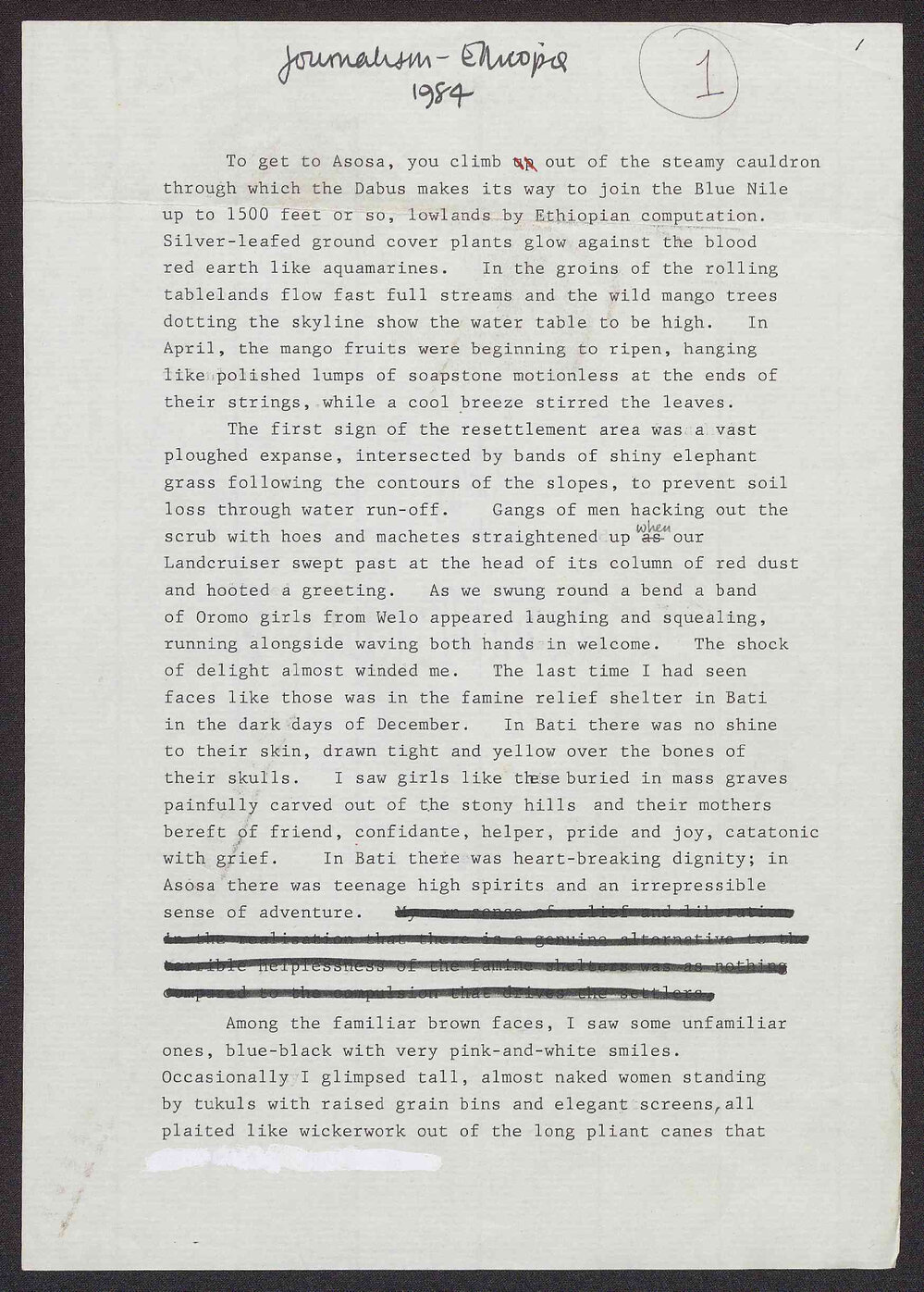 [Journalism - Ethiopia 1984]