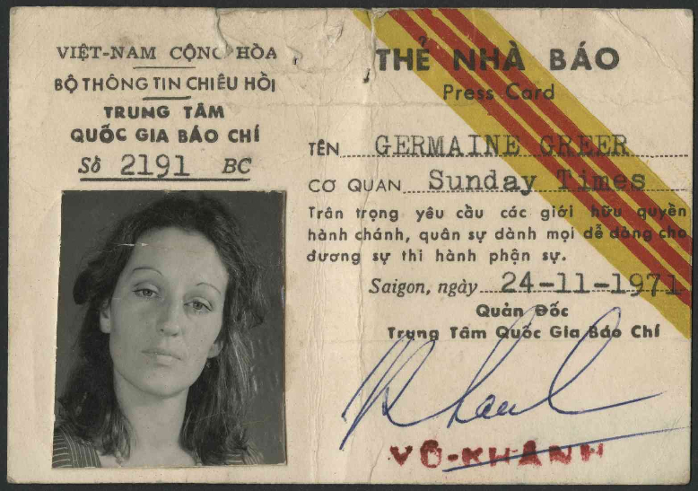 [Vietnam press pass]