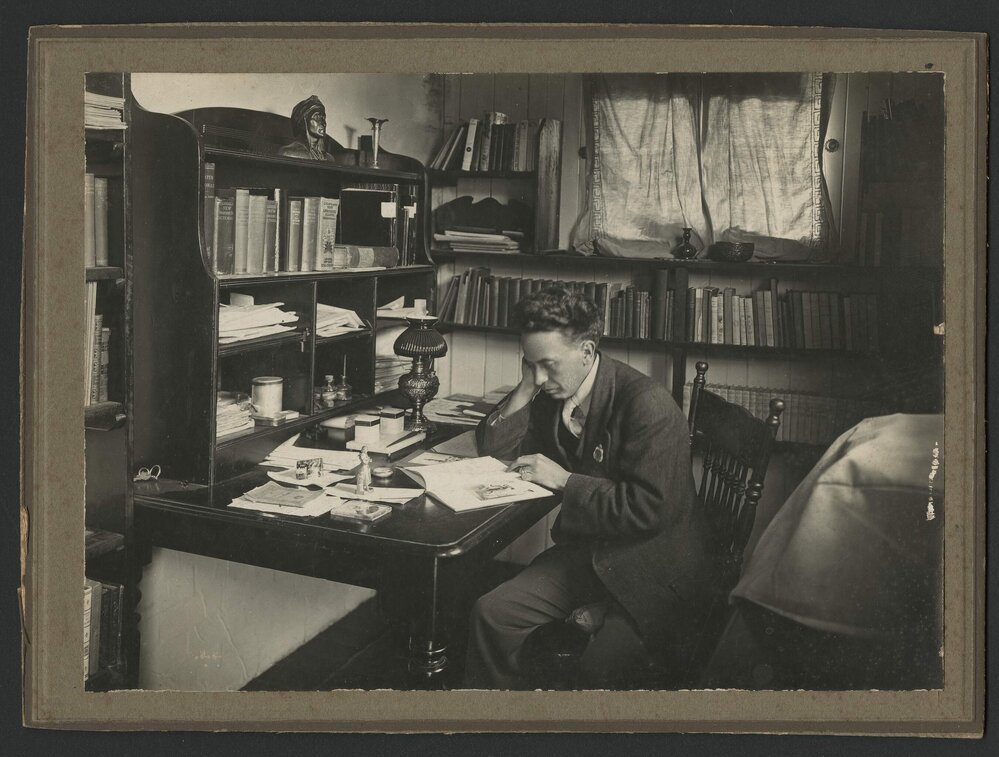 Alan Rowland Chisholm in his study
